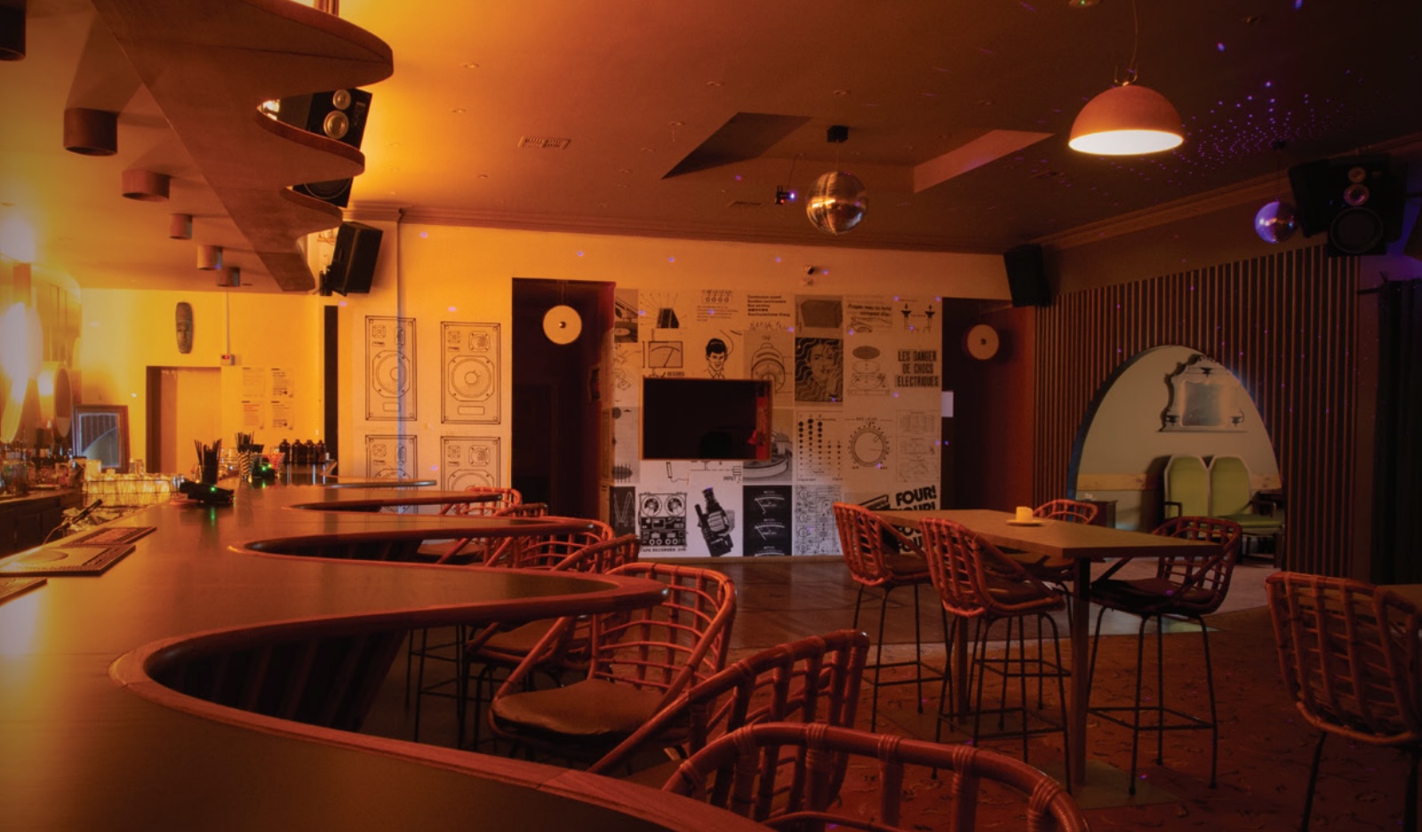 Interior of Quad Club - Club Room